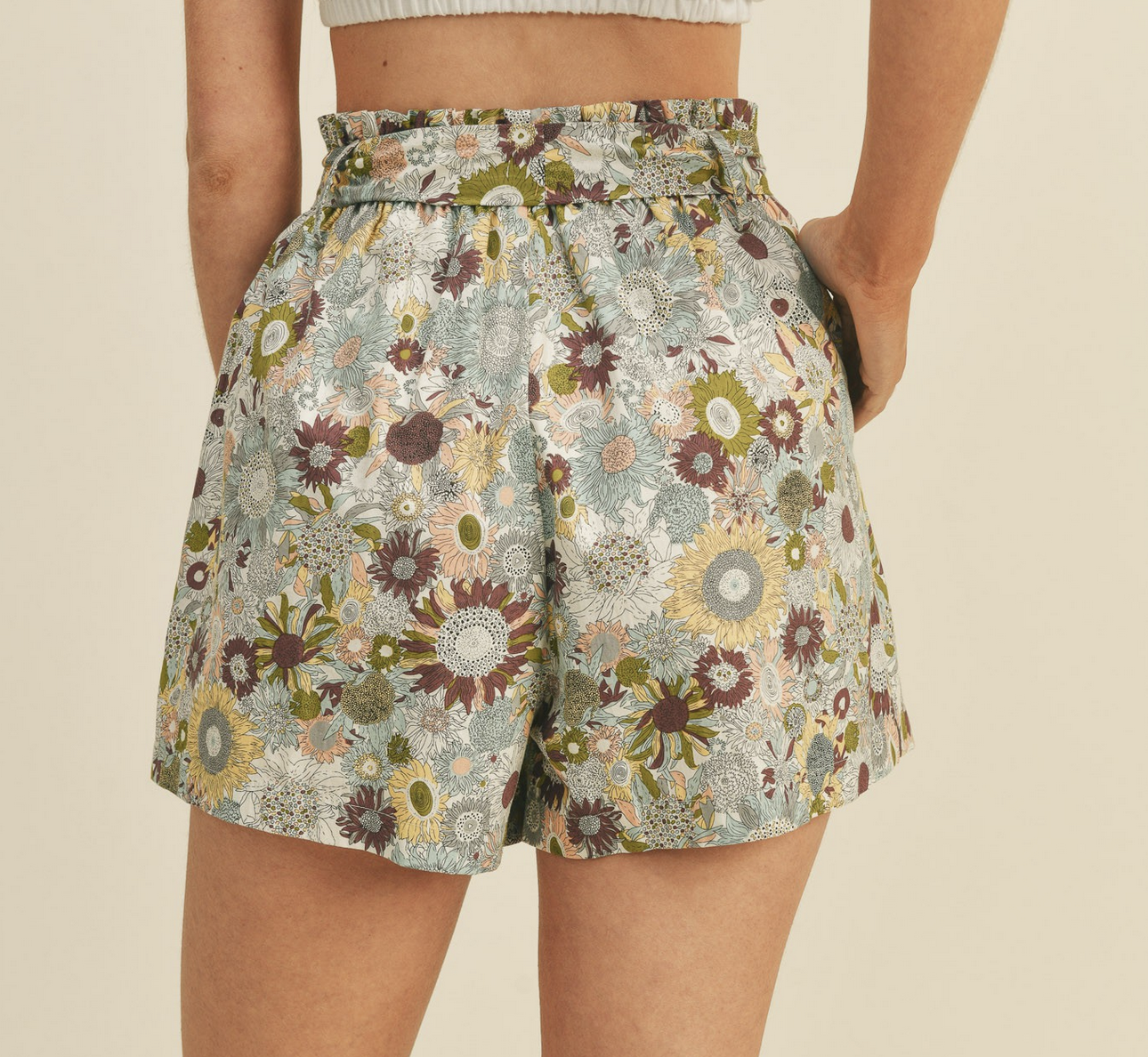 &Merci "Sunflower with a Chance" Shorts