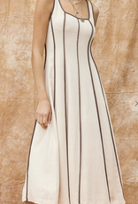 Illa Illa "Building Sand Castles in the Sky" Linen Blend Midi Dress (multiple colors)
