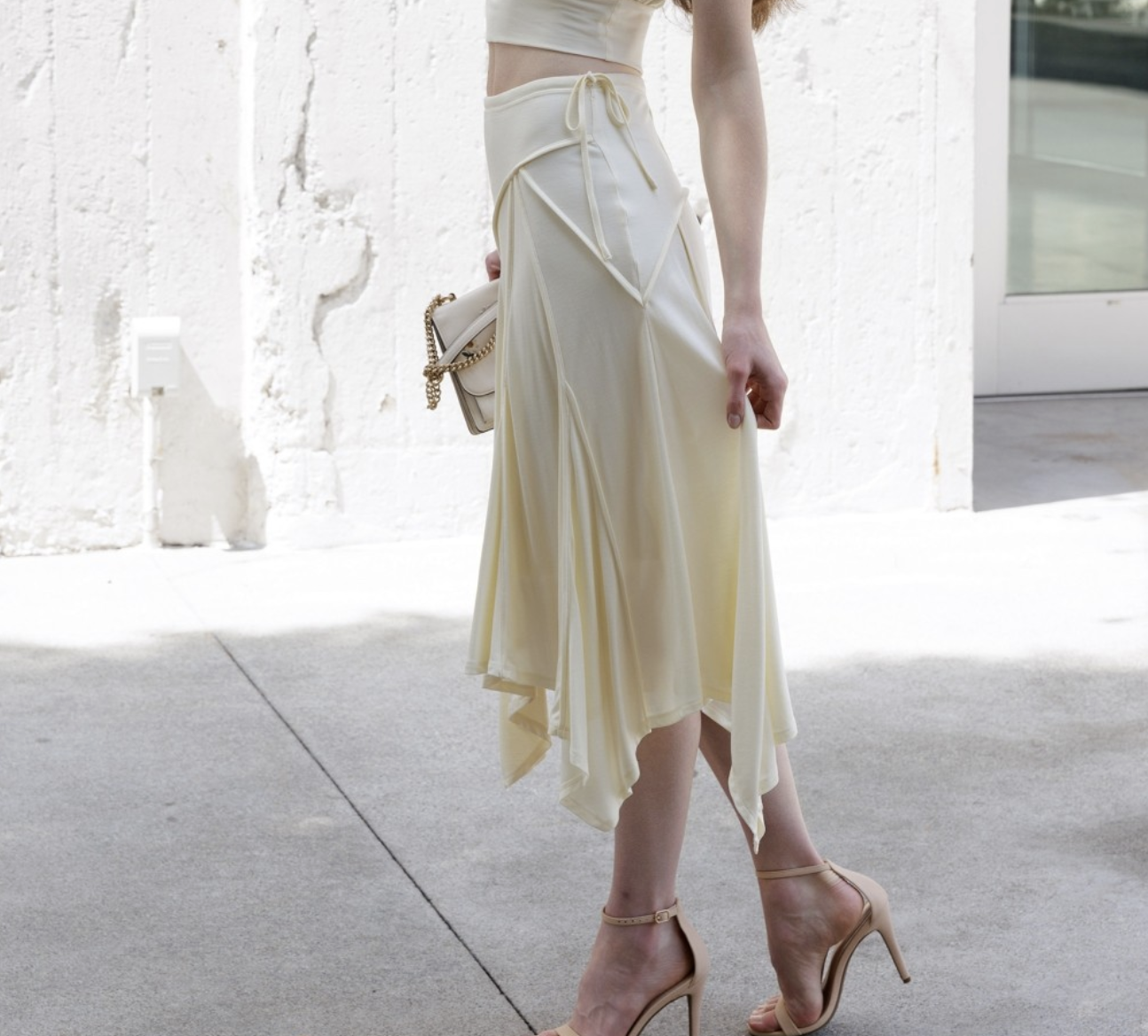 Storia "Go with the Flow" Midi Skirt