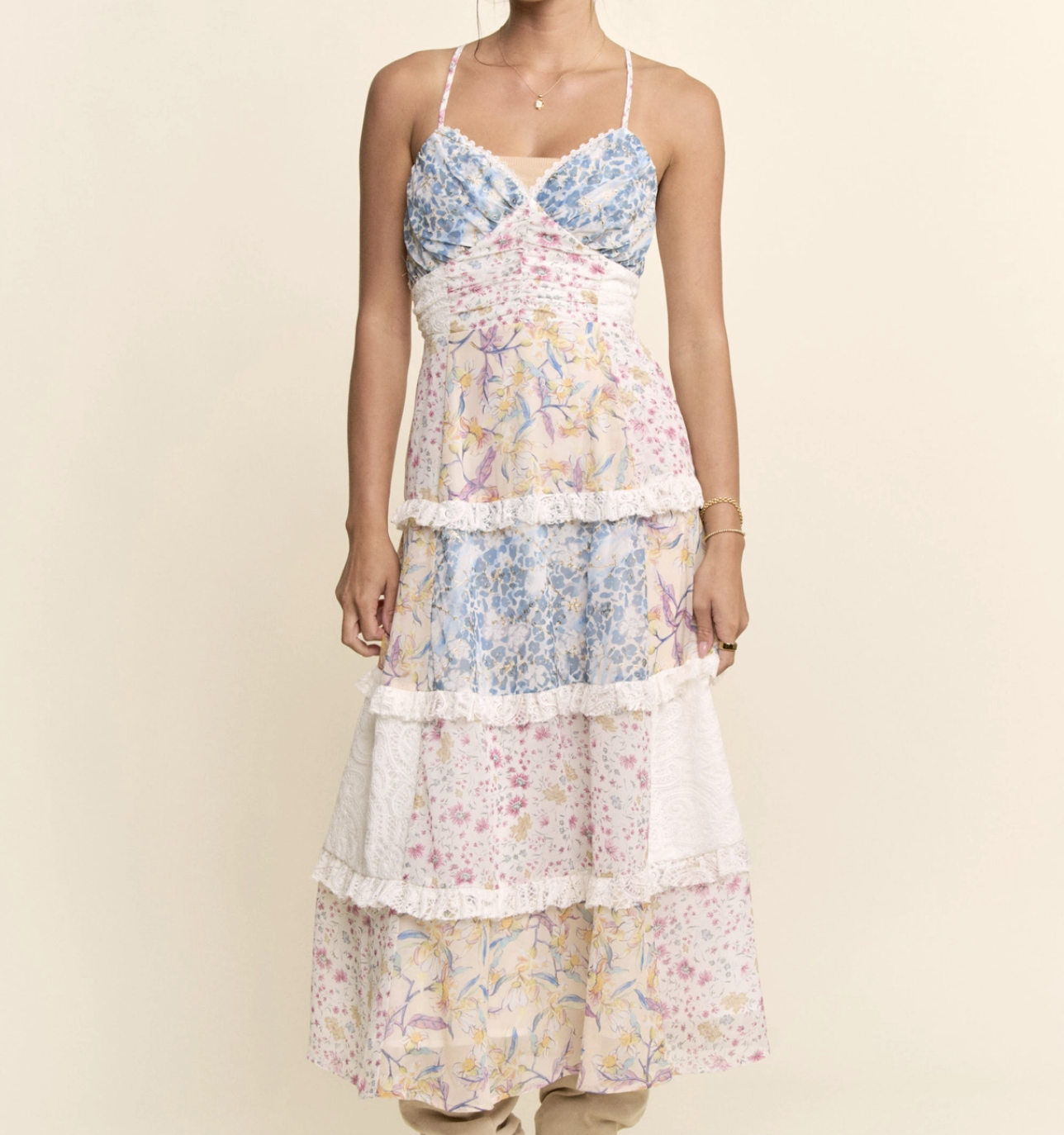 Davi&Dani "It Goes Chiff-On & On & On" Maxi Dress