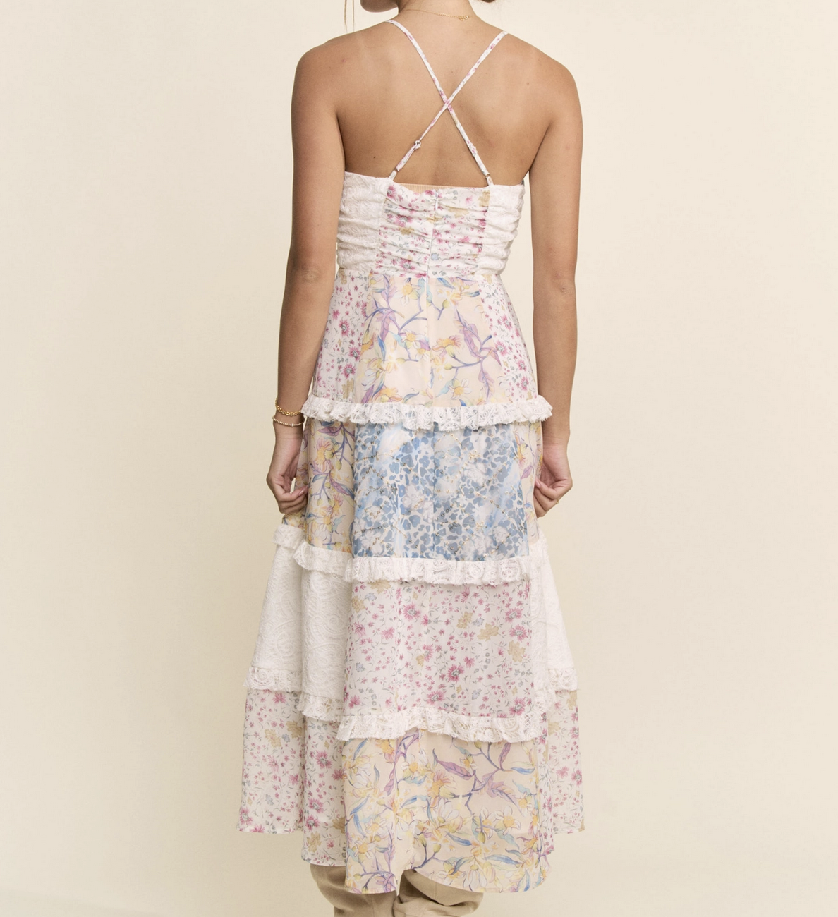 Davi&Dani "It Goes Chiff-On & On & On" Maxi Dress