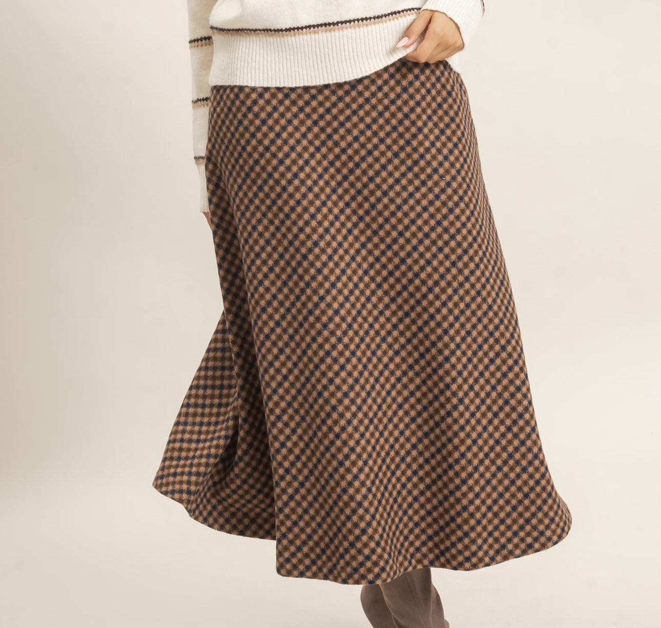 HyFve "'Tis Fall-y to be Wise" Midi Skirt
