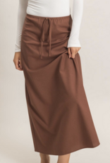 HyFve "Watching the World Go Bias" Midi Skirt