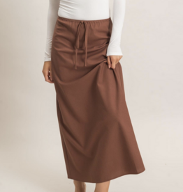 HyFve "Watching the World Go Bias" Midi Skirt