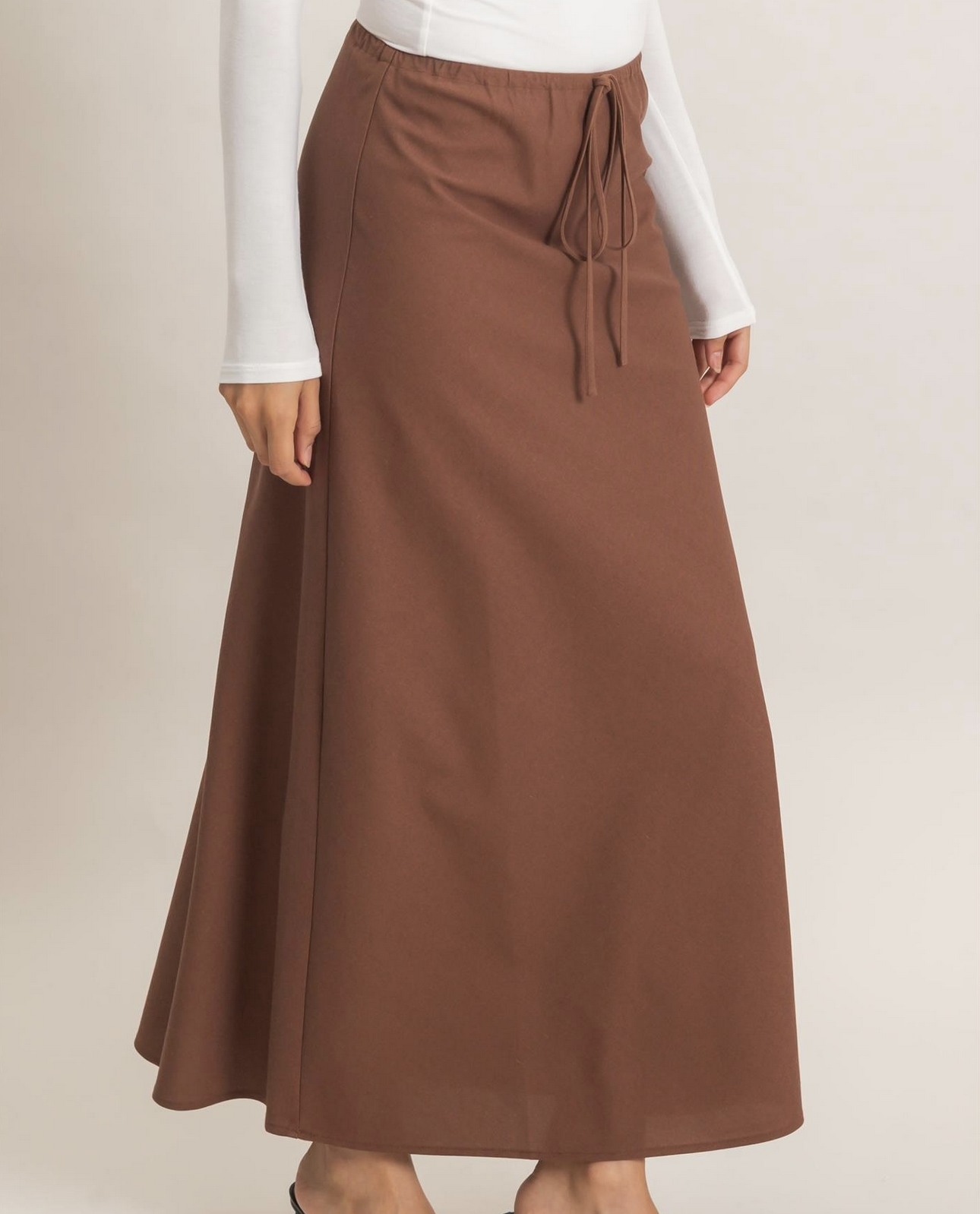 HyFve "Watching the World Go Bias" Midi Skirt