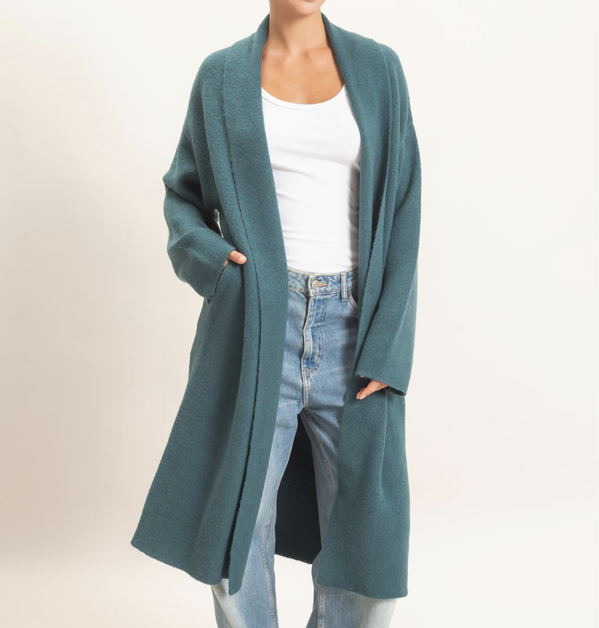 HyFve "Keepin' it Teal" Duster Cardigan