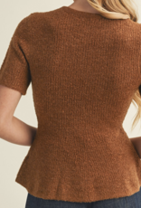 Mustard Seed "Giving a Pep(lum) Talk" Top