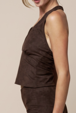 Blue Blush "Making the Suede" Halter Top