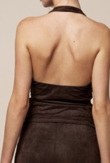Blue Blush "Making the Suede" Halter Top