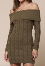 Blue Blush "I Don't Believe in Cables" Sweater Dress