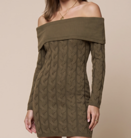 Blue Blush "I Don't Believe in Cables" Sweater Dress