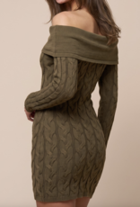 Blue Blush "I Don't Believe in Cables" Sweater Dress