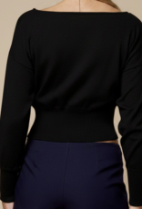 Blue Blush "Brevity is the Soul of Knit" Sweater