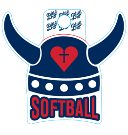 BLUE 84 SOFTBALL STICKER