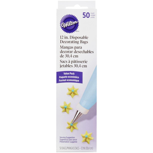 Wilton Disposable Piping Bags 50 Pack Wilton Disposable Piping Bags 50 Pack