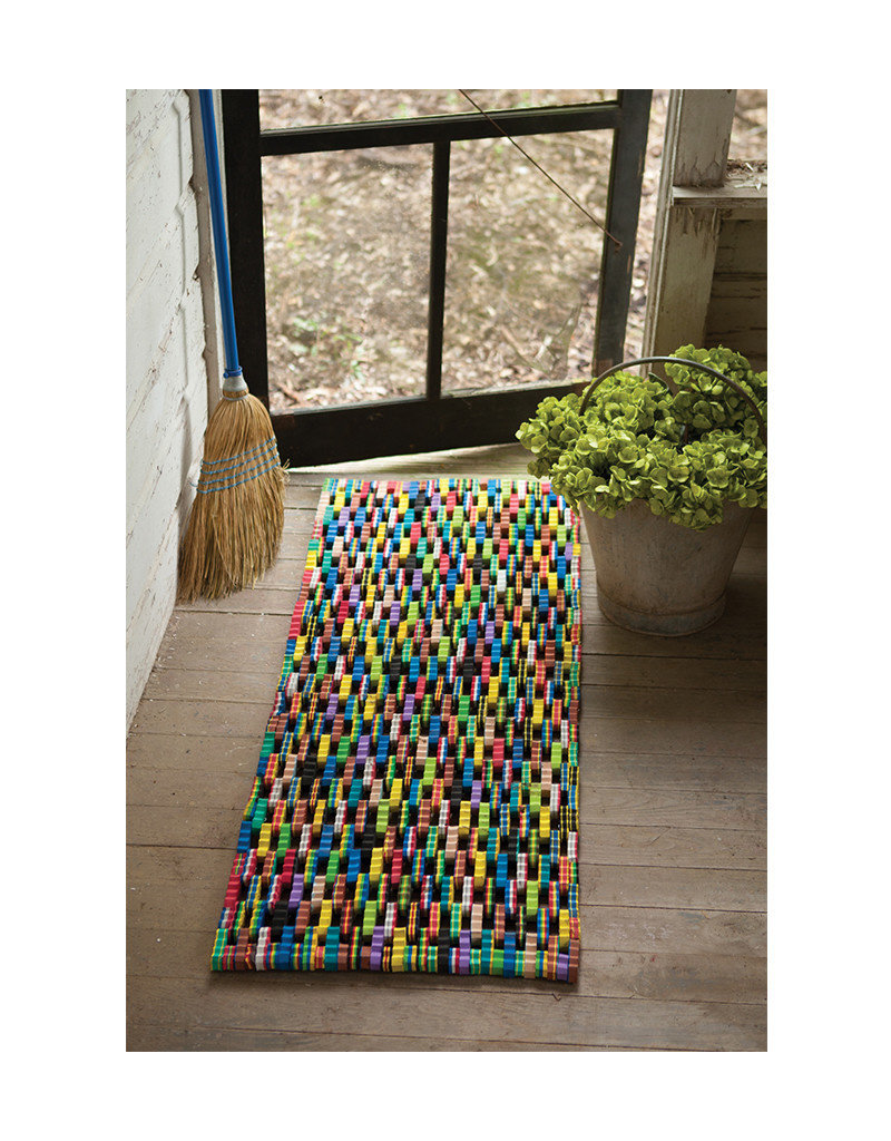 Recycled Flip Flop Door Mat Coastal Decor Rugs Squan Trading
