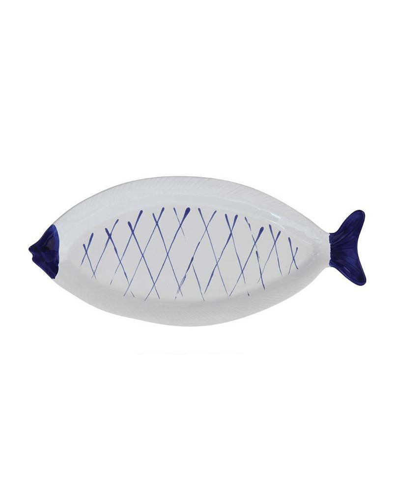 Hand Painted Ceramic Fish Plate Coastal Decor Decorative Plate