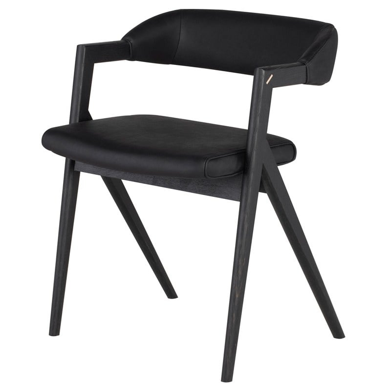 Anita Dining Chair, Raven Leather-1