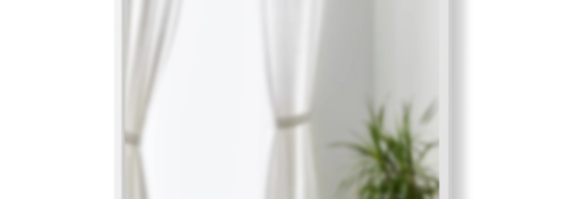 Hub Rectangle Mirror, White
