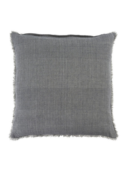 Lina Linen Pillow | Steel Grey