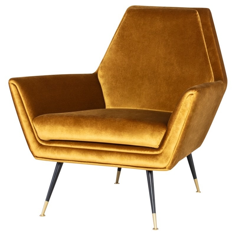 Vanessa Occasional Chair, Mustard Fabric-1