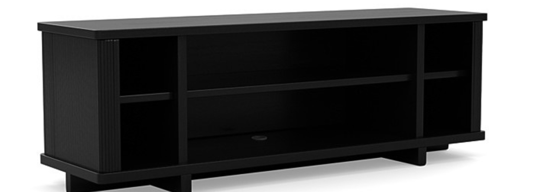 Tambour 62" Credenza, Black