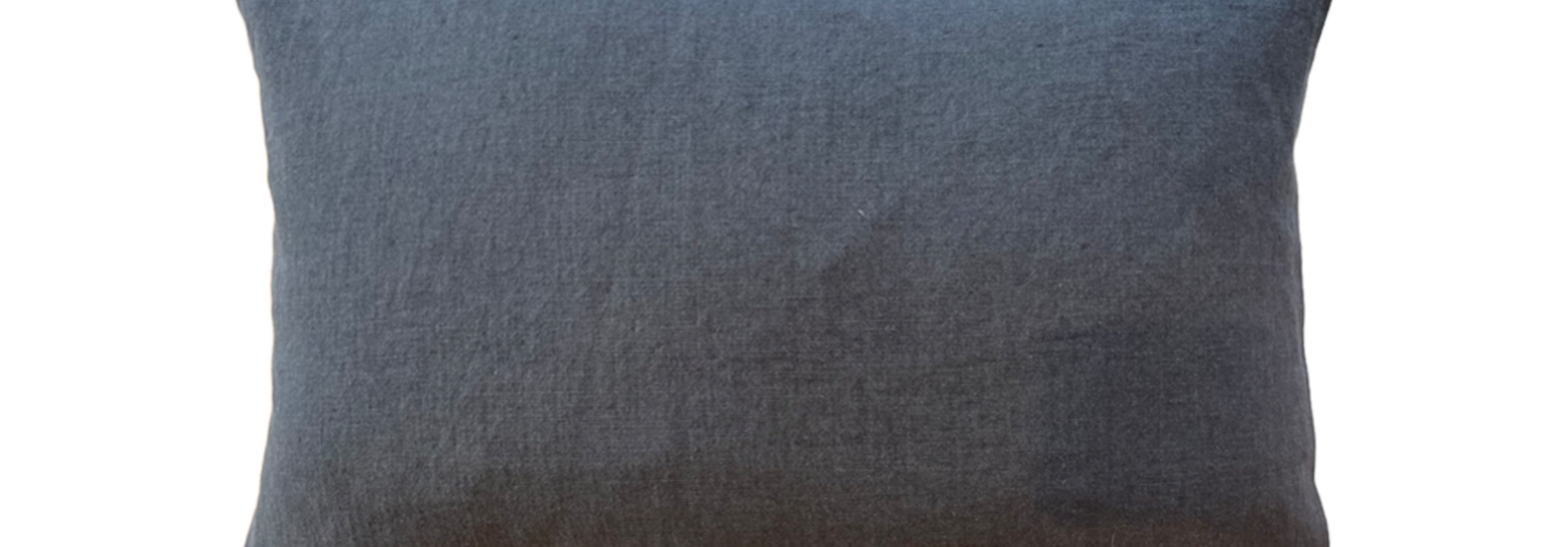 Blue/Grey Linen Pillow, 16x24