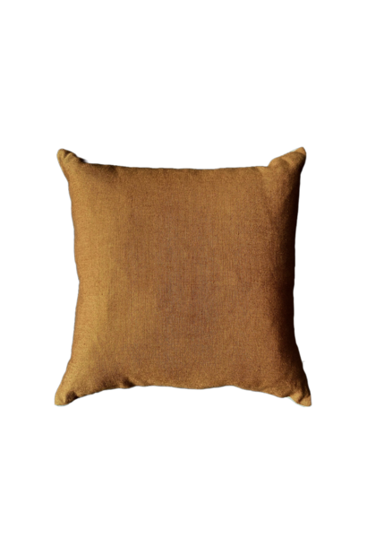 Camel Linen Pillow, 18x18