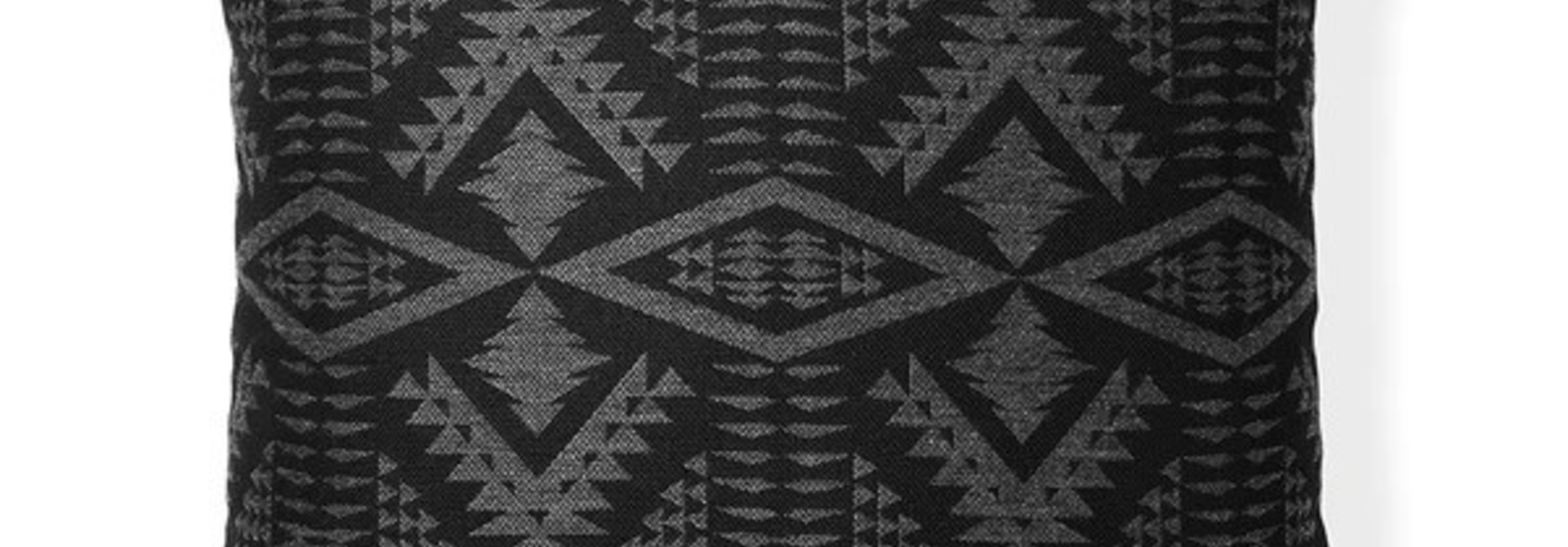 Puff Pillow Pendleton Diamond River Tonal Charcoal, 20x20