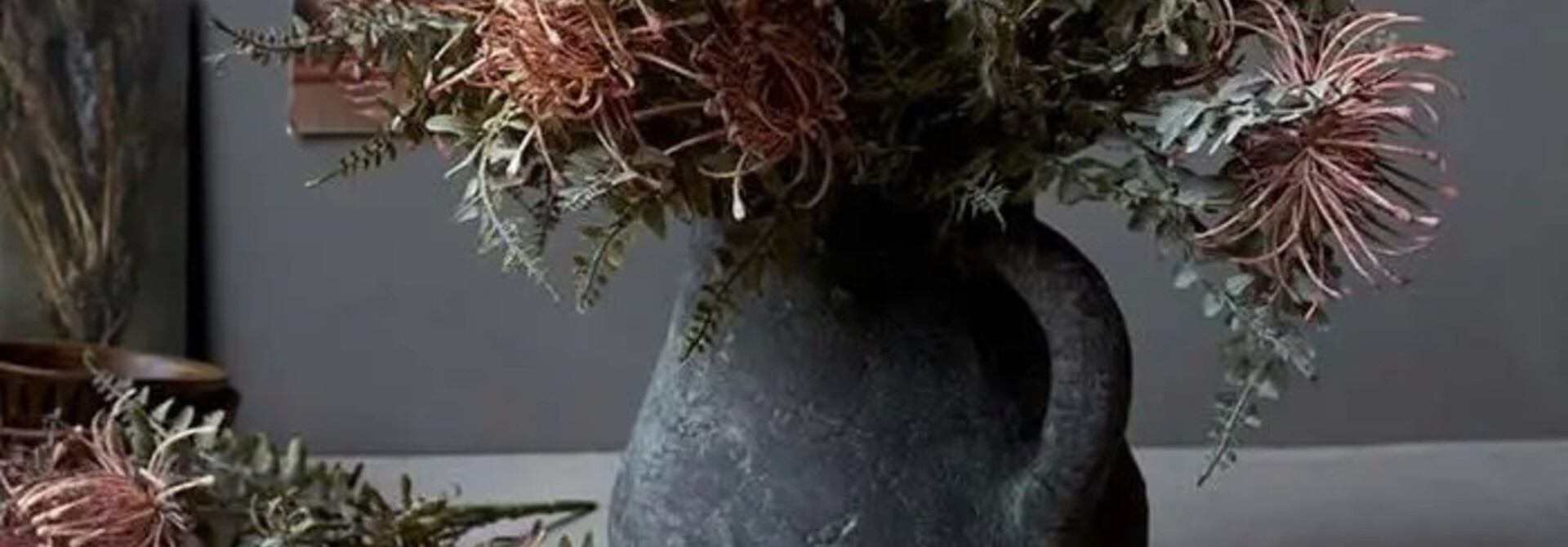 Artificial Leucospermum Bush Stem