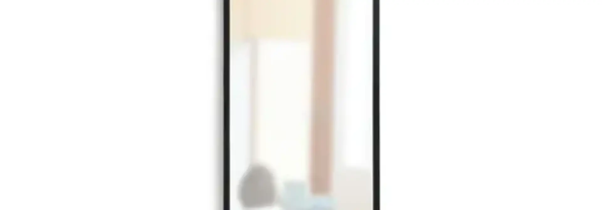 Hub Leaning Mirror, Black