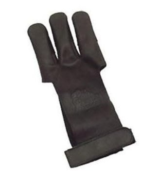 OMP Traditional Shooters Glove Small - Dark Brown/ Leather