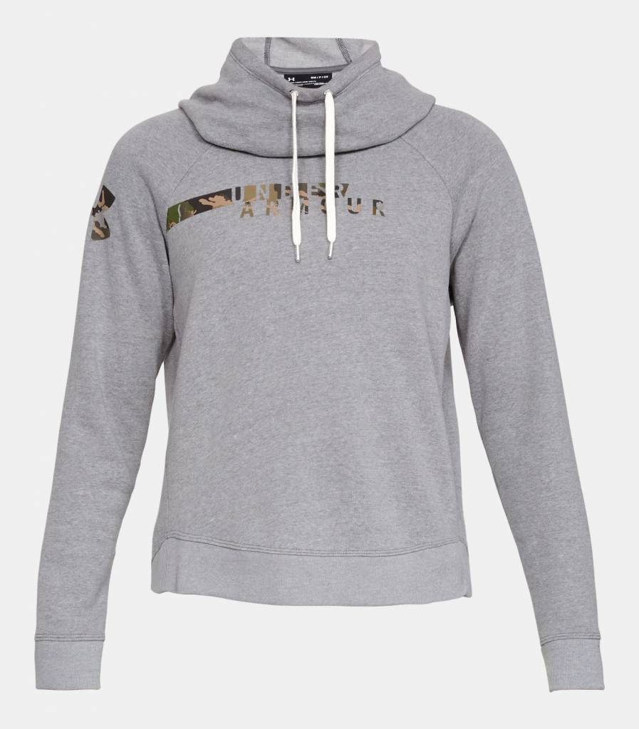 black and pink camo under armour hoodie