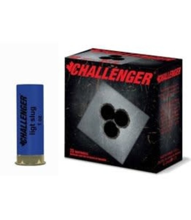 CHALLENGER 12GA 2 3/4 TACTICAL SLUG  LOW RECOIL 1OZ  25RS/BOX