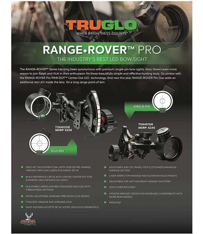TRUGLO ARCHER'S CHOICE  RANGE ROVER PRO