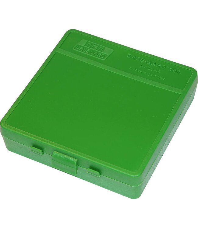 MTM Pistol FlipTop Ammo Box 45ACP/40S&W 100rds Green