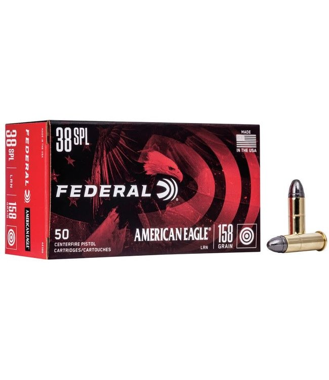 FEDERAL  AMERICAN EAGLE .38 SPL 158GR LRN 50RS/BOX