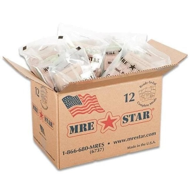 MRE Pack Full Case-12 Meals (Heaters Included)