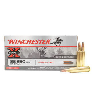 Winchester WINCHESTER SUPER-X 22-250REM 64GR POWER-POINT 20Rds/Box