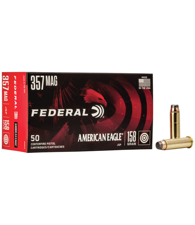 FEDERAL AMEICAN  EAGLE 357 MAG 158GR JSP  50RS/BOX-AE357A