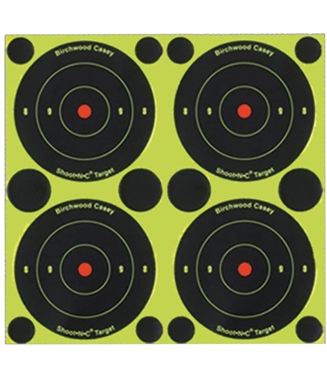 Birchwood Casey Shoot-N-C 3 Targets, 48 Bullseye Targets, 120 Pasters