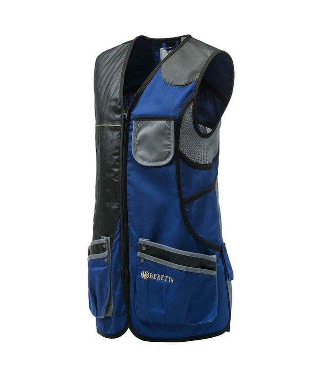 BERETTA WOMEN'S SPORTING VEST 'M' ROYAL BLUE & GREY