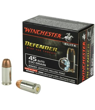 Winchester WINCHESTER DEFENDER LOW FLASH .45 ACP 230GR BONDED JHP