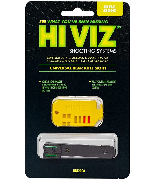 HI VIZ UNIVERSAL REAR RIFLE SIGHT UNI2006