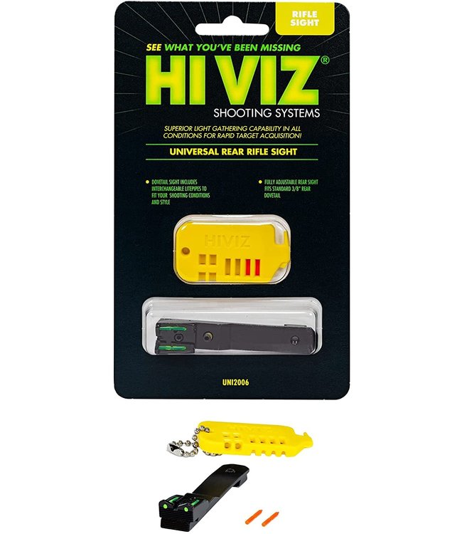 HI VIZ UNIVERSAL REAR RIFLE SIGHT UNI2006