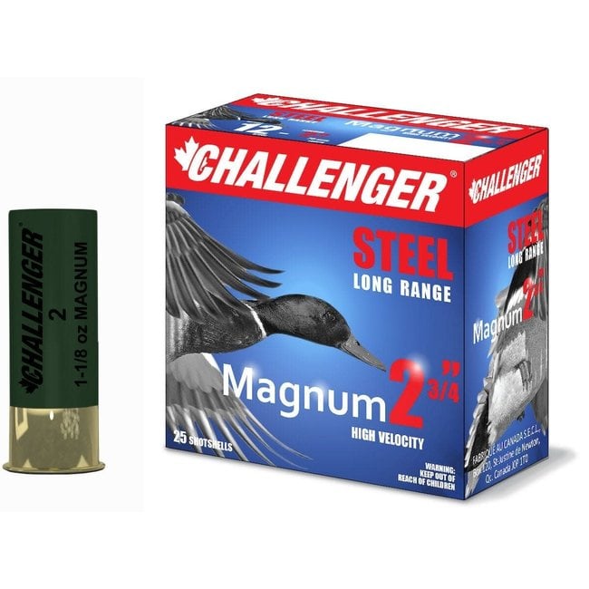 CHALLENGER STEEL #2 2.75"  LONG RANGE MAGNUM1450FPS  250RS/CASE