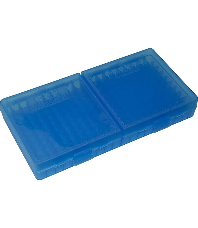 MTM 380/9MM  200 RS Flip-Top Ammo Box CLR-BLUE