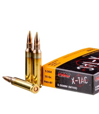 PMC PMC X-TAC 5.56x45 NATO  55GR FMJ-BT (M193) 1000RS/CASE