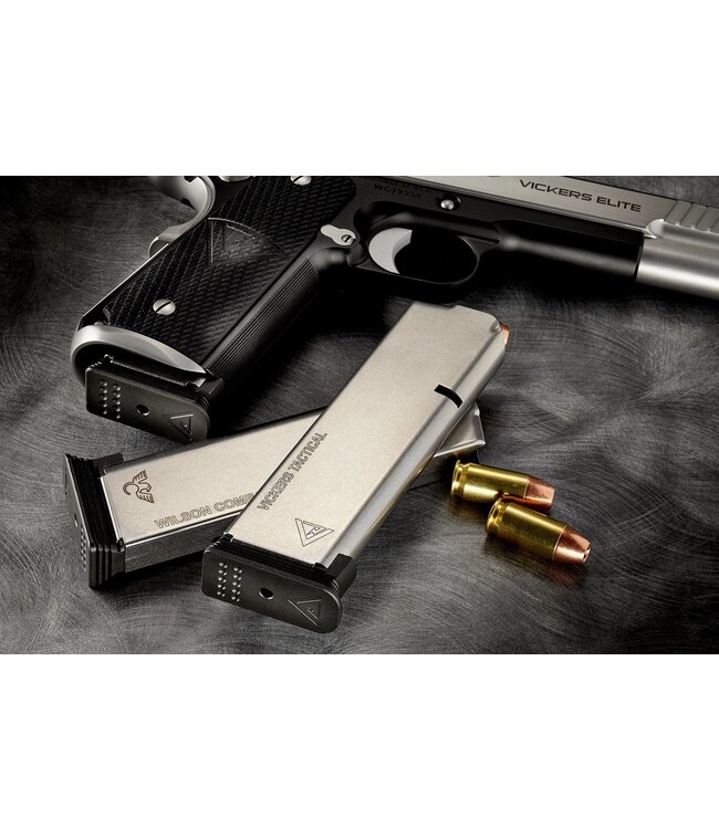 WILSON COMBAT 1911 VICKERS DUTY .45ACP  FULL SIZE 8RS STEEL BASE PAD