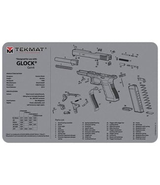 TEKMAT TEKMAT  BENCH MAT GLOCK GEN4 GREY